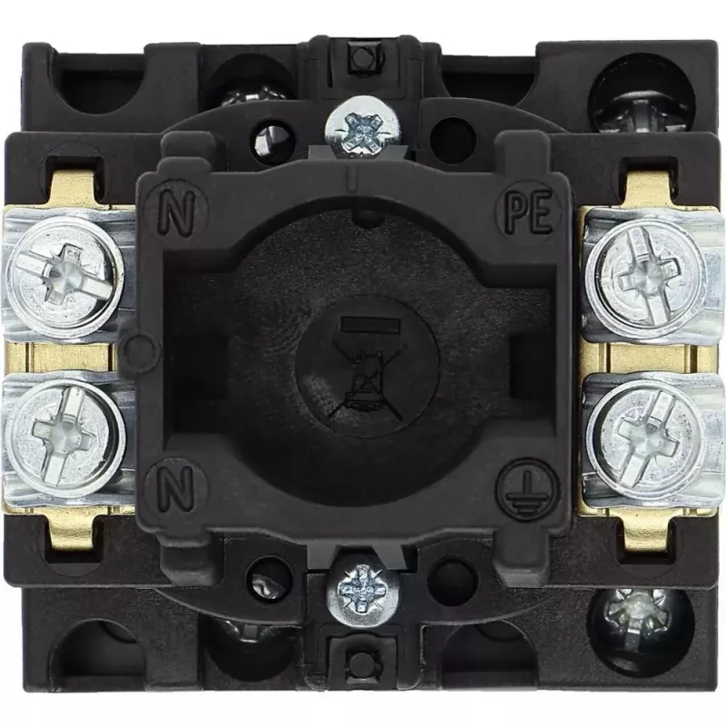 Eaton T0-1-102/EA/SVB-SW interruptor de leva bloqueable 20 A unipolar 90° negro