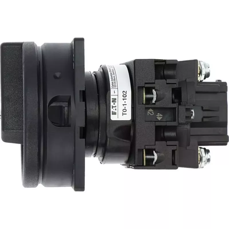 Eaton T0-1-102/EA/SVB-SW interruptor de leva bloqueable 20 A unipolar 90° negro