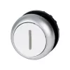 Eaton M22-DR-W-X1 actuador pulsador plano, blanco, con enclavamiento, sin marcado, lente redonda, 22 mm, IP67 216634