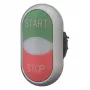 Eaton M22-DDL-GR-GB1/GB0 pulsador, multicolor, plástico, IP66, 32,2 x 54,7 mm 216702