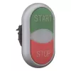 Eaton M22-DDL-GR-GB1/GB0 pulsador, multicolor, plástico, IP66, 32,2 x 54,7 mm 216702