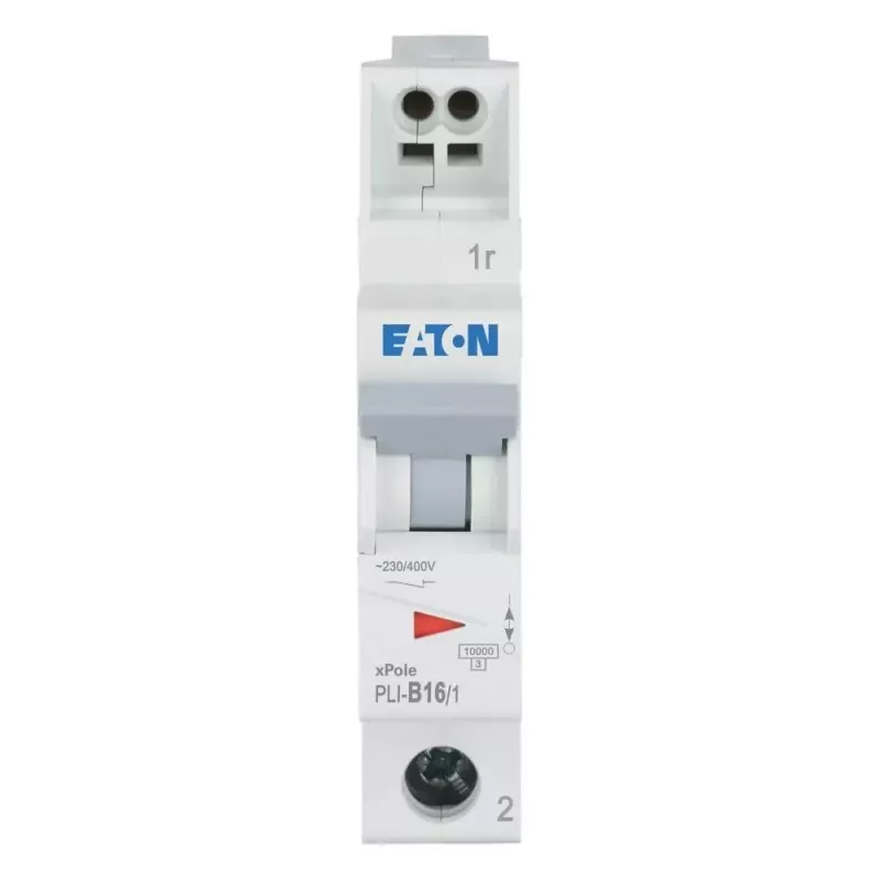 Eaton PLI-B16/1 interruptor automático tipo B 16A unipolar 4,5kA carril DIN 101251