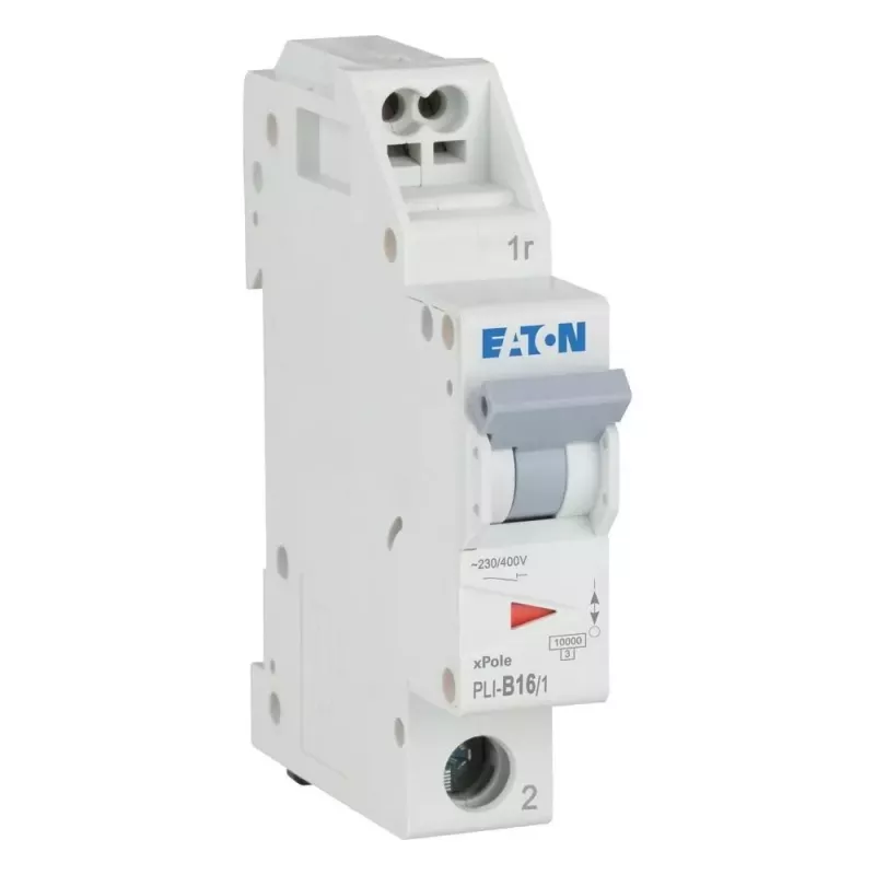 Eaton PLI-B16/1 interruptor automático tipo B 16A unipolar 4,5kA carril DIN 101251