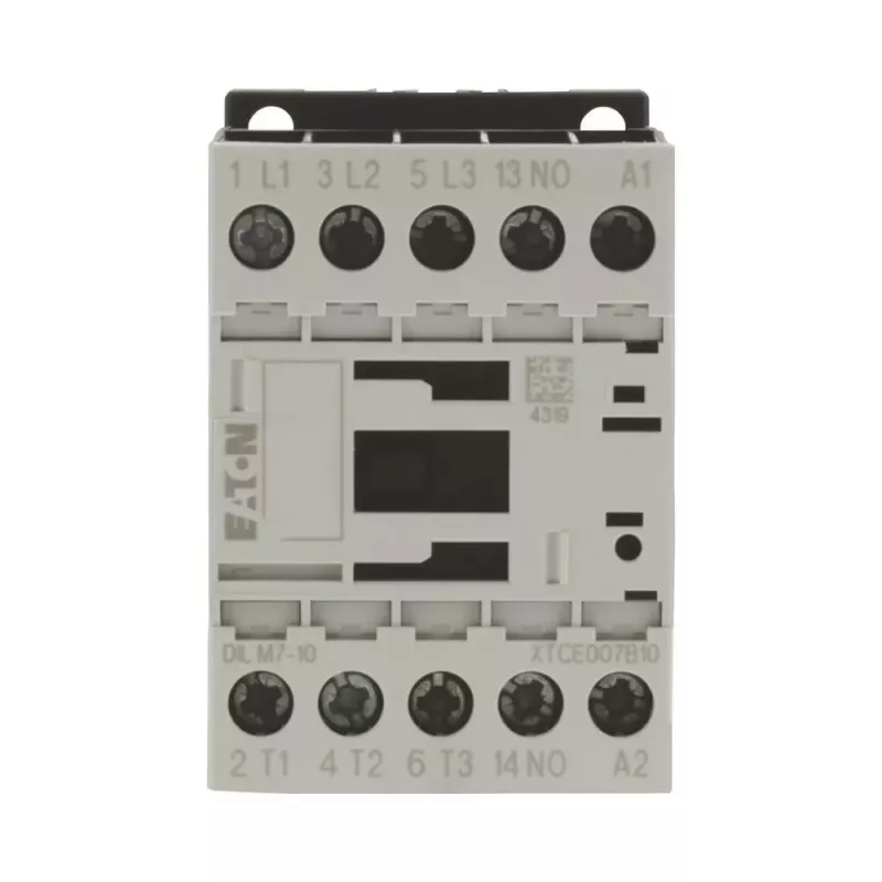 Eaton DILM7-10 contactor tripolar, bobina 230V 50Hz / 240V 60Hz, contacto auxiliar 1NO, 3kW AC-3 400V 276550