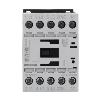 Eaton DILM9-01 contactor de potencia, tripolar, 9 A, 4 kW, bobina 230 V AC 276733