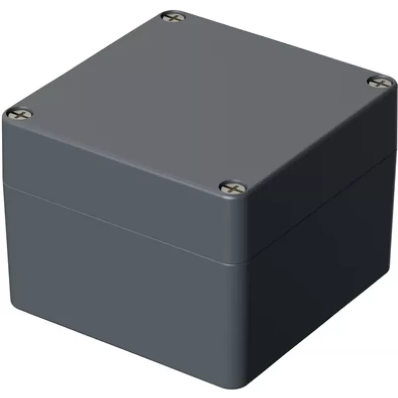Bopla A 120 caja universal 122 x 120 x 90 mm, aluminio, gris plata RAL 7001 01120000.H