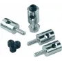 Reely conector de varillas para alambres, cables Bowden, varillas de empuje hasta 2 mm de diámetro (10 uds., negro) 180281