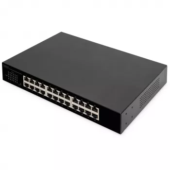 DIGITUS DN-80113-1 switch Gigabit de 24 puertos, montaje en rack de 19