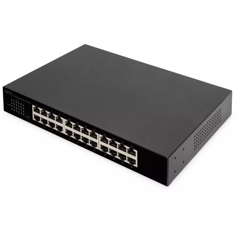 DIGITUS DN-80113-1 switch Gigabit de 24 puertos, montaje en rack de 19