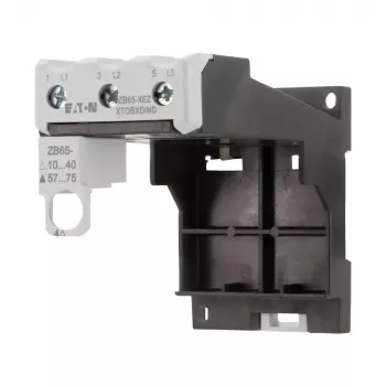 Eaton ZB65-XEZ base de relé de protección de motor, montaje en carril DIN/atornillado, 3 polos, 690V AC 278474