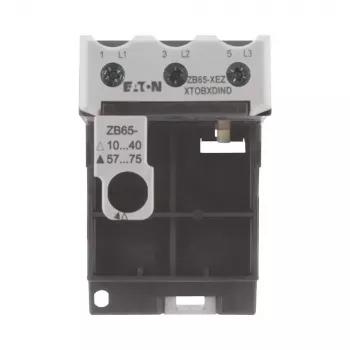 Eaton ZB65-XEZ base de relé de protección de motor, montaje en carril DIN/atornillado, 3 polos, 690V AC 278474