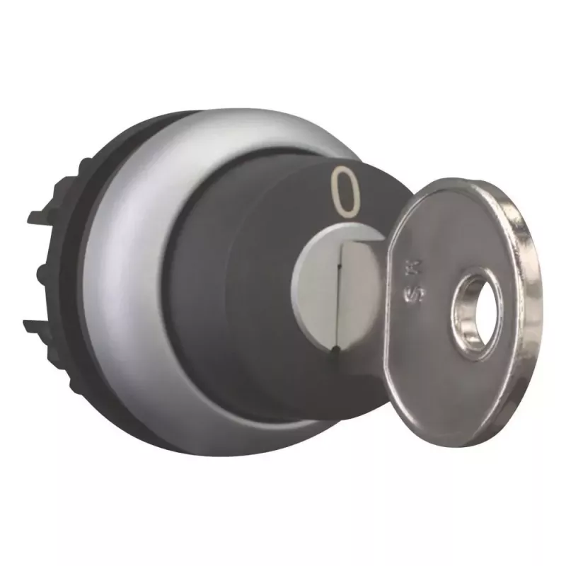 Eaton M22-WRS-MS2 interruptor de llave, negro/titanio 111778