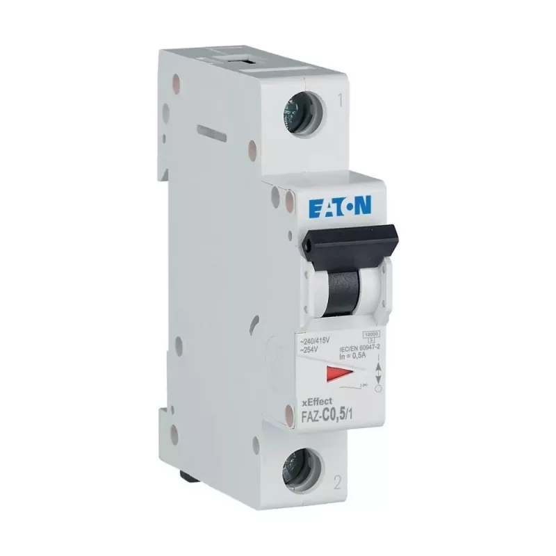 Eaton FAZ-C0,5/1 interruptor automático (MCB) 1 polo C 0,5A 10kA 278544
