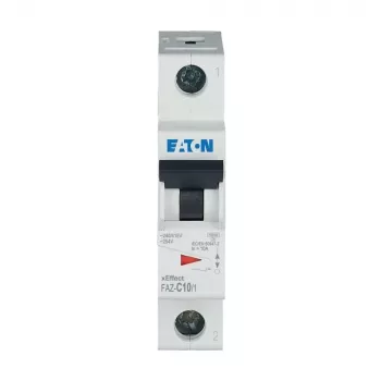 Eaton FAZ-C10/1 interruptor automático, 1 polo, característica C, 10 A, 240/415 V AC 278557