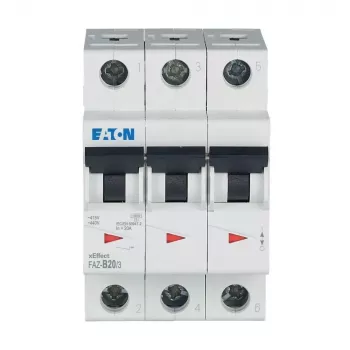 Eaton FAZ-B20/3 interruptor automático 3 polos tipo B 20A 230/400V 278848