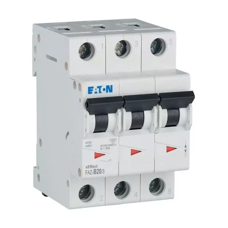 Eaton FAZ-B20/3 interruptor automático 3 polos tipo B 20A 230/400V 278848