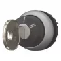 Eaton M22-WRS-X95 accionamiento de selector por llave, 3 posiciones, enclavado, anillo frontal de plástico negro, llave X95 228026