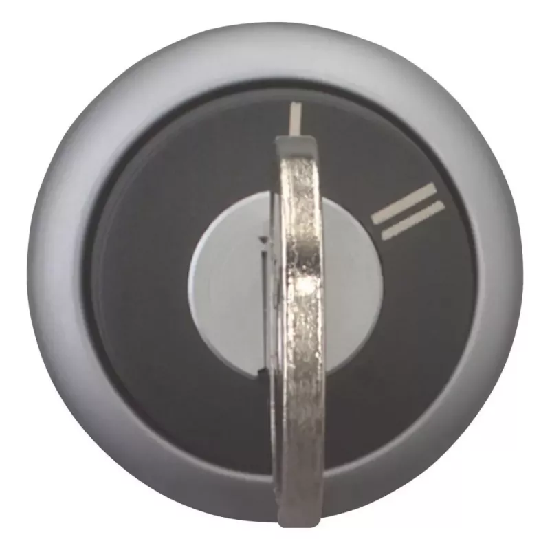 Eaton M22-WRS-X95 accionamiento de selector por llave, 3 posiciones, enclavado, anillo frontal de plástico negro, llave X95 228026