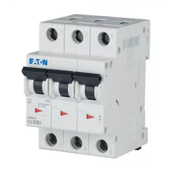 EATON FAZ-D16/3 interruptor automático 16A 3 polos característica D 6kA 278896