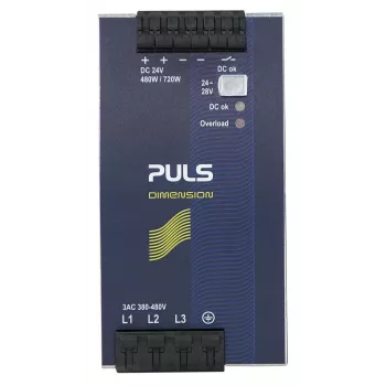 PULS DIMENSION QT20.241 fuente de alimentación para carril DIN 3 fases 24V DC 20A 480W
