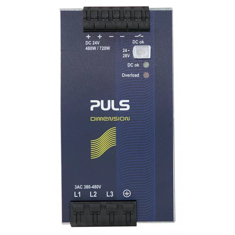 PULS DIMENSION QT20.241 fuente de alimentación trifásica para carril DIN, 24 V DC, 20 A