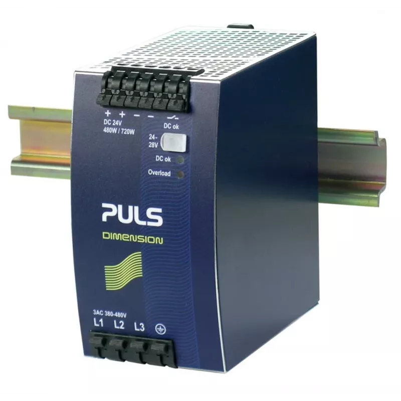 PULS DIMENSION QT20.241 fuente de alimentación trifásica para carril DIN, 24 V DC, 20 A