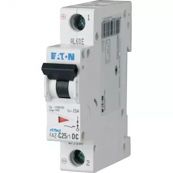 Eaton FAZ-C6/1-DC interruptor automático en miniatura 1 polo 6A tipo C 110V DC 279125