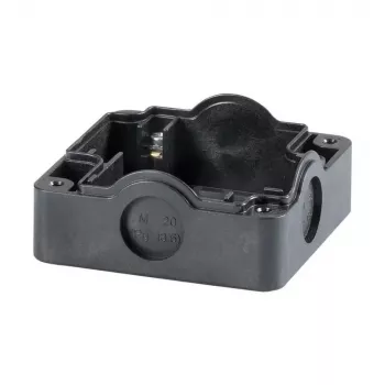 Placa base Eaton 229753 para caja de interruptores, montaje atornillado, negra, 85 x 85 x 101 mm