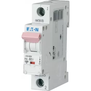 Interruptor automático Eaton PXL-B2/1 tipo B, unipolar, 2 A, 10 kA, carril DIN 236005