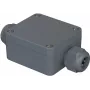 Bopla PK 101-211 carcasa universal, 58 x 64 x 34 mm, poliamida, gris plata RAL 7001 38101200.MT2