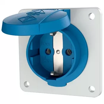 Mennekes 11031F base de enchufe Schuko de superficie, 16 A, 230 V, IP54, azul