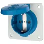 Mennekes 11031F base de enchufe Schuko de superficie, 16 A, 230 V, IP54, azul