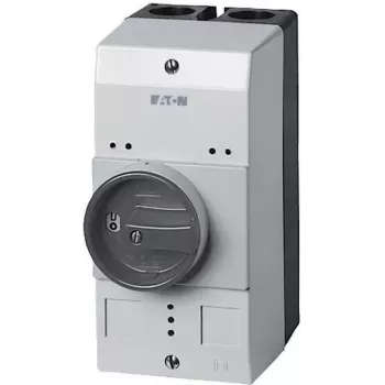 Eaton CI-PKZ0-GM carcasa vacía con interruptor giratorio, 158 x 80 x 126 mm, negro/gris 260089