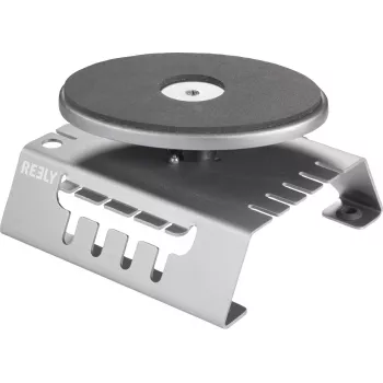 Reely FS9020C soporte de montaje de aluminio con plato giratorio 360°, altura ajustable 83-139 mm, azul/plata