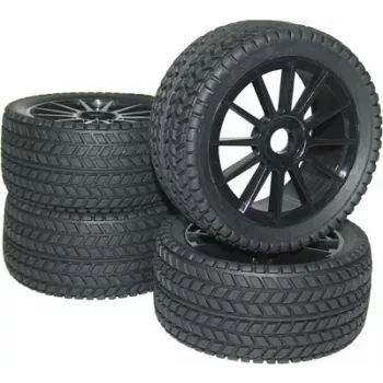 Reely ruedas completas buggy 1:8 Street 10 radios negro 4 uds. (RA093SBA1)