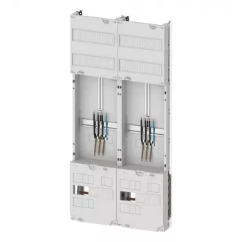 Eaton ZSD-Z27A1332 cuadro de contador con cuadro de distribución, 1 posición de contador, 1 cuadro de distribución, 63 A, barra colectora de 5 polos, 7 filas, 12 TE por fila, precableado 260411