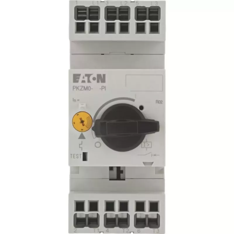 Eaton PKZM0-0.63-PI interruptor protector de motor, 0,4-0,63 A, tripolar, bornes push-in 199151