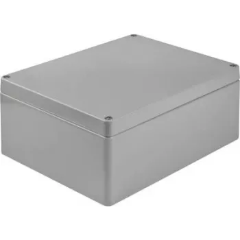 Bopla carcasa universal serie A 400 x 230 x 111 mm, aluminio, gris plata RAL 7001 01168000.H