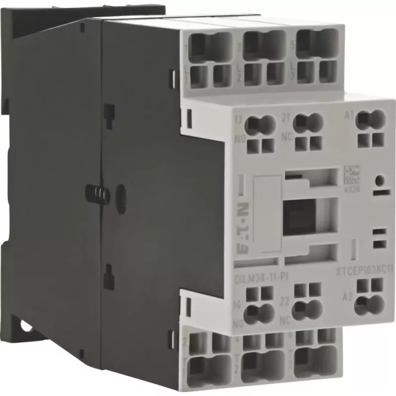 Eaton DILM38-11(RDC24) contactor 3 polos, 38 A AC-3, bobina 24 V DC, 1NO+1NC 199298