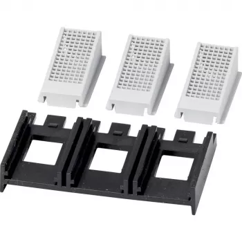 Eaton NZM1-XIPK cubierta de bornes para interruptores automáticos NZM1, PN1, N1, 3 polos, IP20 frontal / IP40 posterior, negro/gris, 90 mm 266744