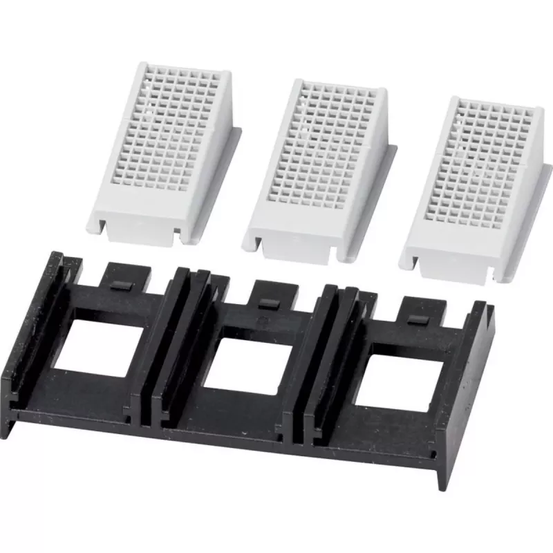 Eaton NZM1-XIPK cubierta de protección de dedos IP2X para NZM1, PN1, N1, 3 polos, negro/gris, 90 mm 266744