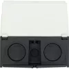 Eaton CI-K 206882 caja vacía para montaje en carril DIN, 100 x 160 x 100 mm, gris claro (RAL 7035) / negro (RAL 9005)