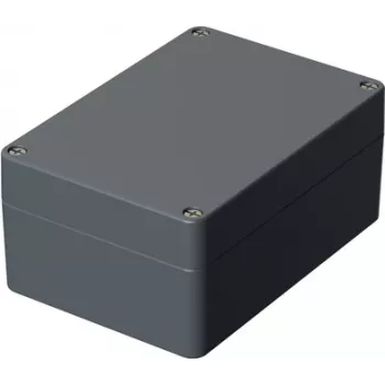 BOPLA carcasa universal de aluminio, gris plata (RAL 7001), 200 x 140 x 91 mm, IP65, tapa atornillada, A 126 01126000.MT1