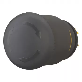 Eaton M22S-PVT accionamiento de pulsador de seta negro, 22mm, momentáneo 271499