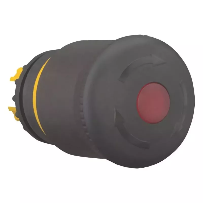 Eaton M22S-PVLT 271540 pulsador de parada de emergencia iluminado, desbloqueo por giro, negro