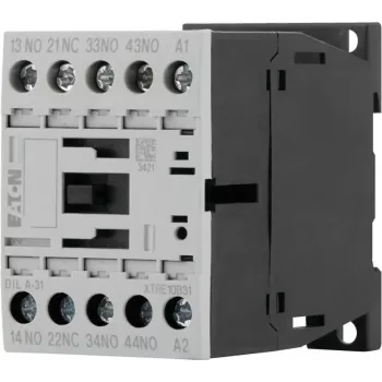 Eaton DILA-31 contactor auxiliar, bobina 230 V AC, 3 NA + 1 NC, bornes de tornillo, 1,6 kW