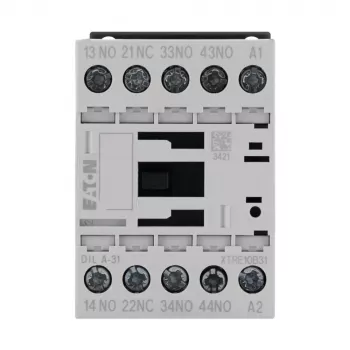 Eaton DILA-31 contactor auxiliar, bobina 230 V AC, 3 NA + 1 NC, bornes de tornillo, 1,6 kW