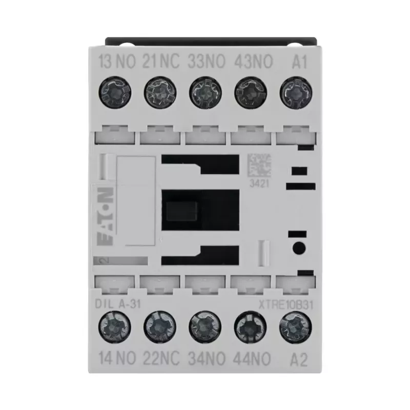 Eaton DILA-31 contactor auxiliar, bobina 230 V AC, 3 NA + 1 NC, bornes de tornillo, 1,6 kW