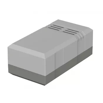 Bopla ELEGANT EG 1040 L carcasa de sobremesa, poliestireno, gris claro (RAL 7035), 100 x 54 x 40 mm 32104010