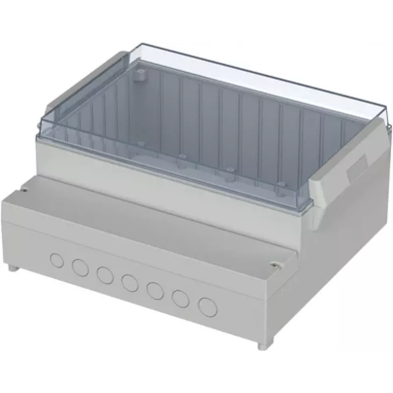 BOPLA RCP 3100 carcasa de control, base de ABS, tapa de policarbonato, gris claro, 296 x 261 x 132,5 mm 41310109